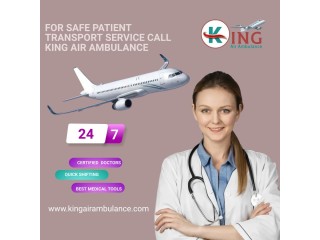 Air Ambulance Service in Delhi by King at Negotiable Rate for Curative Shifting