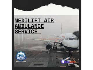 Contact now to Medilift Air Ambulance Service in Pune for Serious Patient