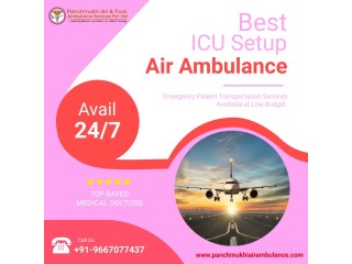 Get Air Ambulance in Bangalore by Panchmukhi with all Remedial Facilities
