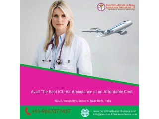 Hire Superlative Air Ambulance in Delhi by Panchmukhi with Hi class Medical Features