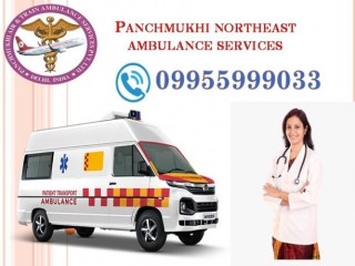 Panchmukhi North East Cardiac Ambulance Service in Guwahati-With Well Trained Medical Staff