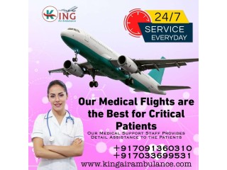King Air Ambulance Service in Vellore with Expert Physician Unit