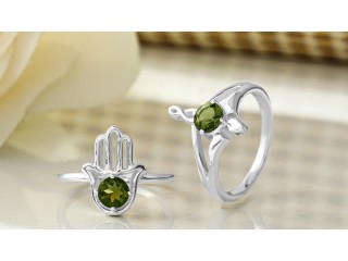 Moldavite Rings at Wholesale Price by Rananjay Exports